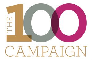 the 100 campaign logo
